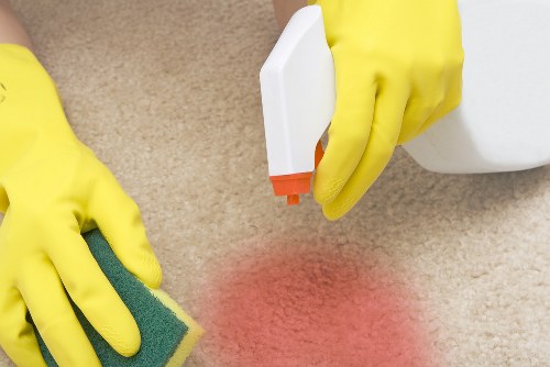 Deep cleaning a carpet in Upper Clapton with specialist equipment