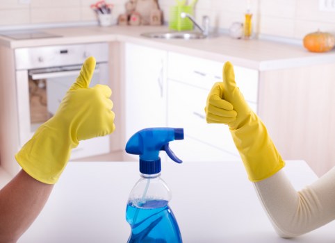 Cleaning operative using carpet care products with caution